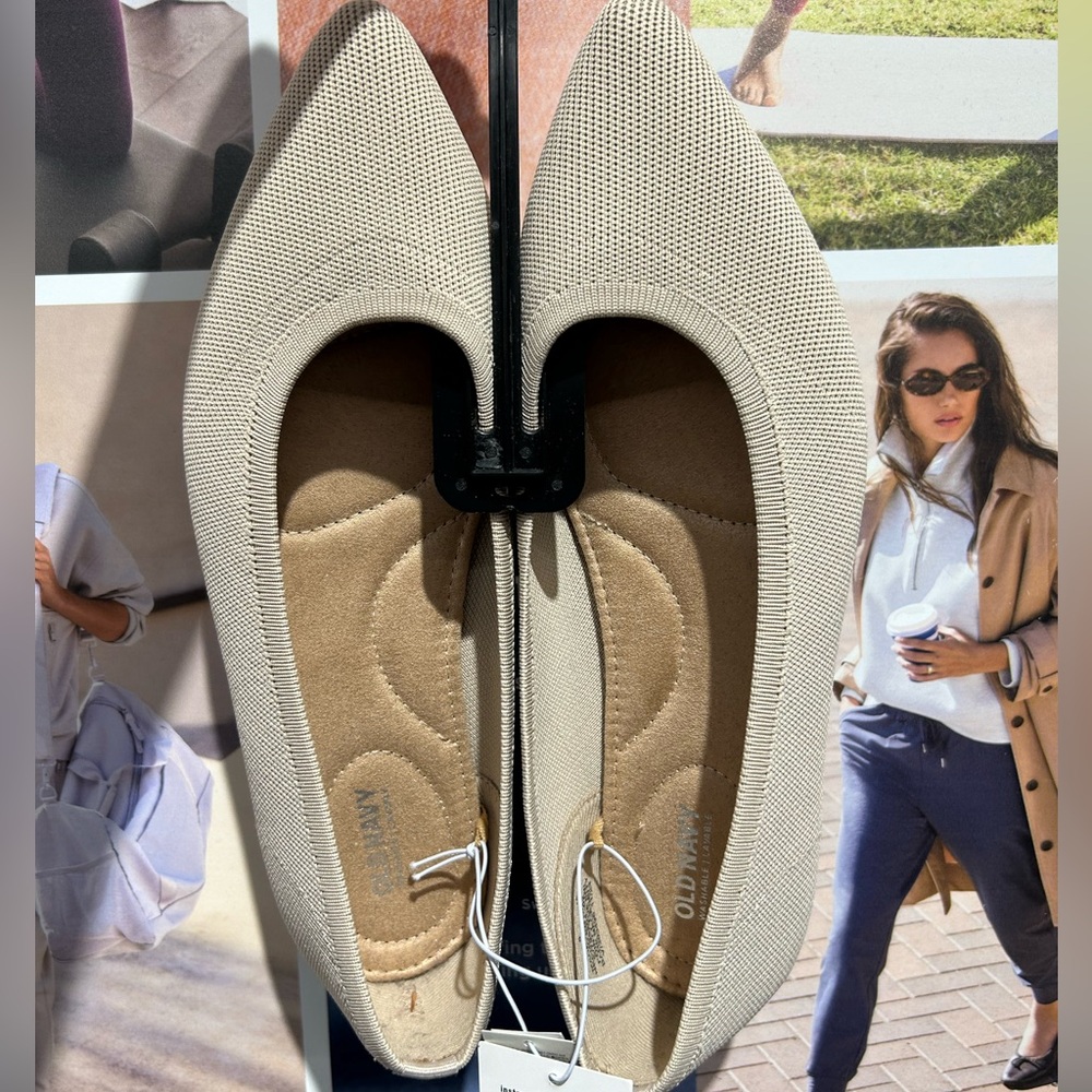 Old Navy Mesh Flats Soft-Knit Pointed Toe Ballet NWT